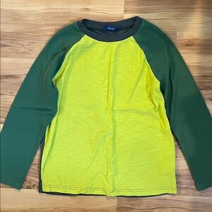 Naartjie Kids Green and Yellow Long Sleeve Shirt
